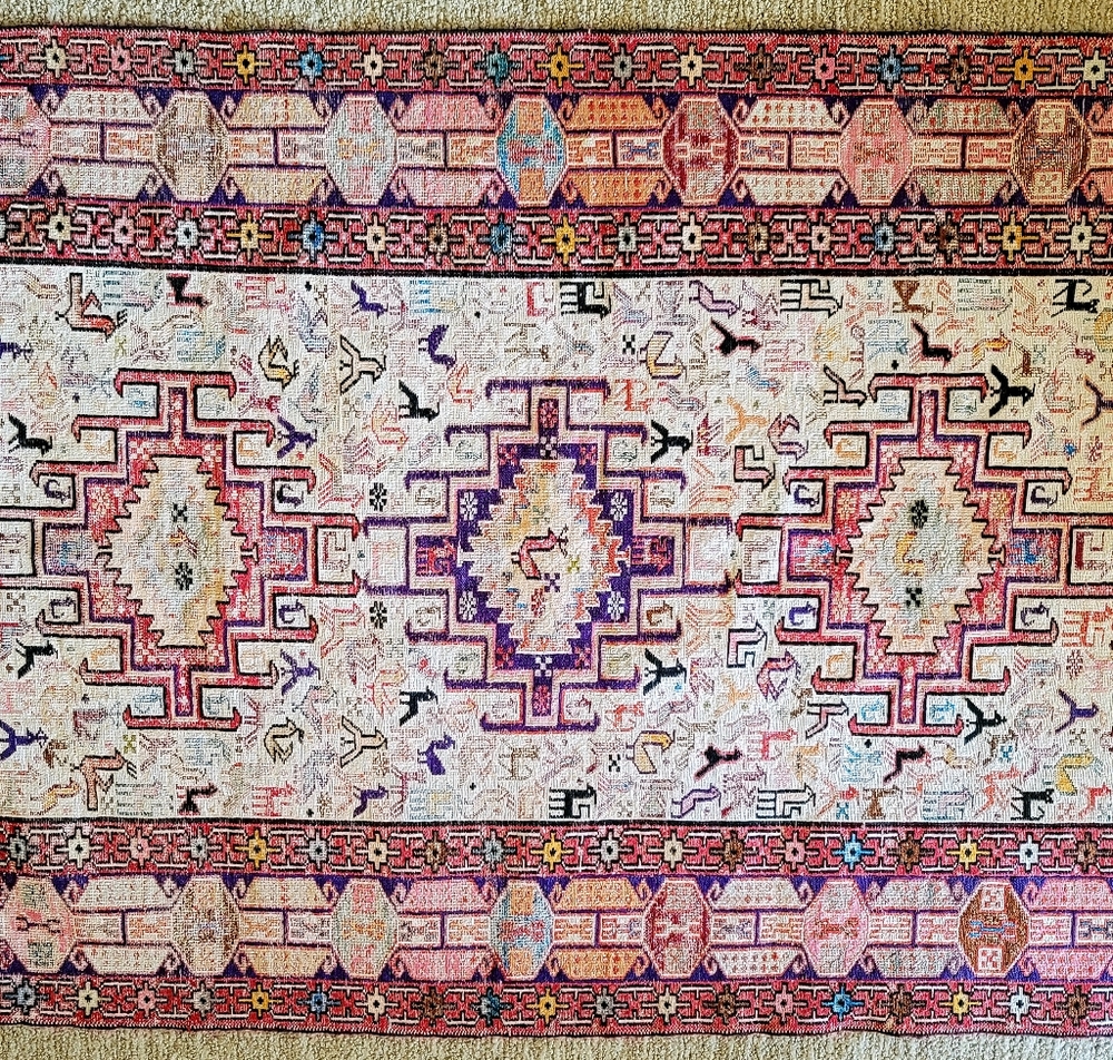 Hand‎ Made SOUMAK TRIBAL KILIM 60" X 38" Rug